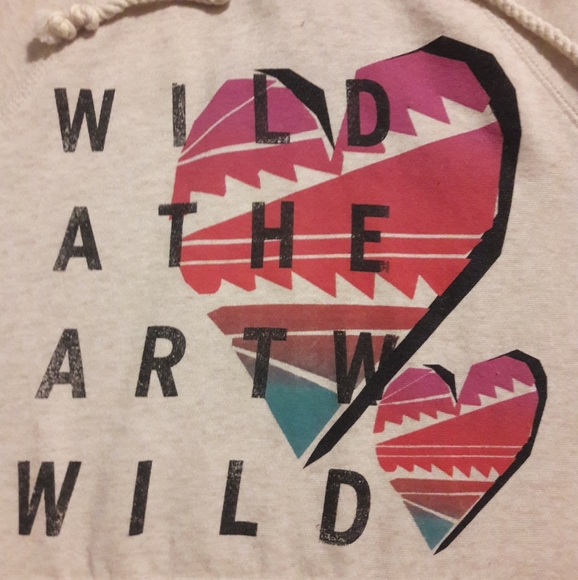 Roxy Wild at Heart Pullover Cream Hoodie - Size XL - Picture 3 of 5
